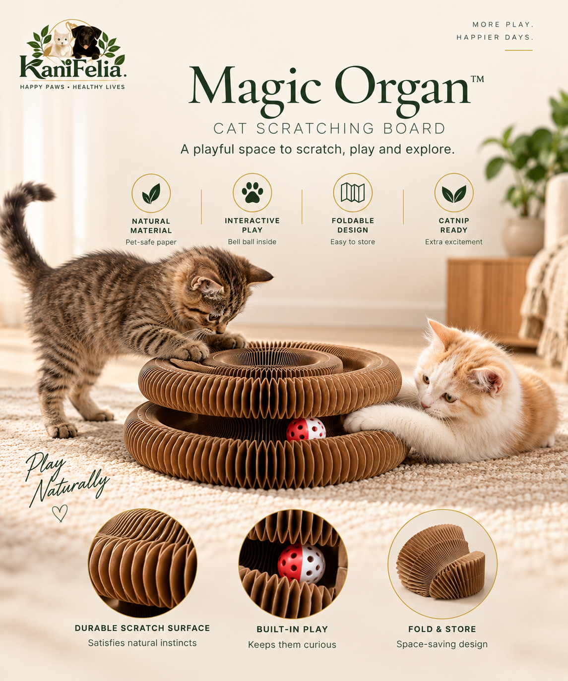 KaniFelia Magic Organ™ Cat Scratching Board